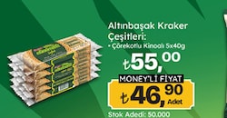 Ülker Altınbaşak 40 gr 5'li Paket Çörek Otlu & Kinoalı Kraker