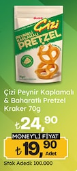 Ülker Çizi Peynir Kaplamalı & Baharatlı Pretzel Kraker 70 g