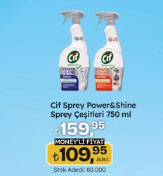 Cif Sprey Power & Shine Çeşitleri 750 ml