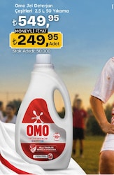 Omo Jel Dterjan Çeşitleri 2,5 l 50 Yıkama