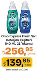 Omo Express Fresh Sıvı Deterjan 840 ml 21 Yıkama