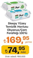 Sleepy Yüzey Temizlik Havlusu Okyanus/Çam Ferahlığı 100'lü