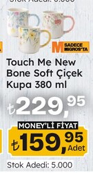 Touch Me New Bone Soft Çiçek Kupa 380 ml