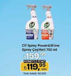 Cif Sprey Power & Shine Çeşitleri 750 ml