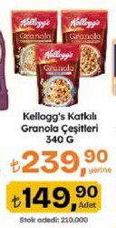 Kellogg's Katkılı Granola Çeşitleri 340 g