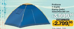 Proforce 7 Kişilik Kamp Çadırı 320x240x180 cm