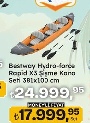 Bestway Hydro-force Rapid X3 Şişme Kano Seti 381x100 cm