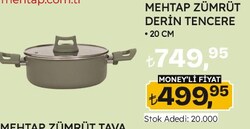 Mehtap Zümrüt Derin Tencere 20 cm