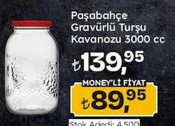 Paşabahçe Gravürlü Turşu Kavanozu 3000 cc