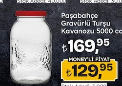 Paşabahçe Gravürlü Turşu Kavanozu 5000 cc
