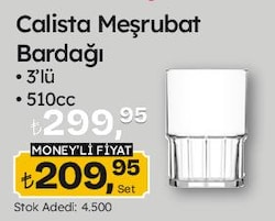 Lav Calista Meşrubat Bardağı 510 cc 3'lü