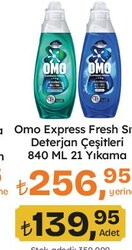 Omo Express Fresh Çeşitleri 840 ml 