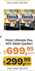 Finish Ultimate Plus Tablet Çeşitleri 40'lı