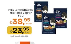 Felix Lezzetli Dilimler Yaş Mama Çeşitleri 80 g