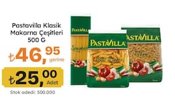 Pastavilla Klasik Makarna Çeşitleri 500 gr