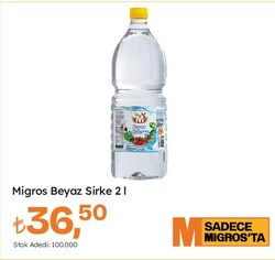 Migros Beyaz Sirke 2 l