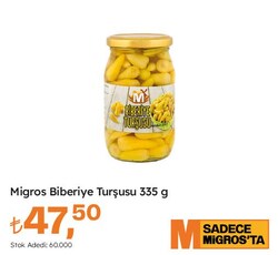 Migros Biberiye turşusu 335 g