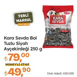 Kara Sevda Bol Tuzlu Ay Çekirdeği 250 g