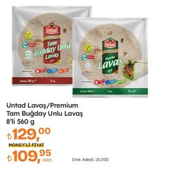 Untad Lavaş Çeşitleri 560 gr