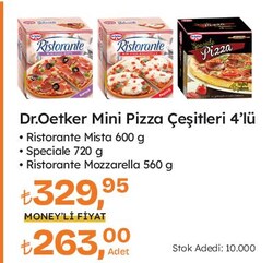 Dr. Oetker Mini Pizza Çeşitleri 4'lü