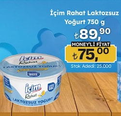 İçim Rahat Laktozsuz Yoğurt 750 g