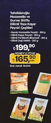 Tahsildaroğlu Mozzarella ve Gurme Shiffa Dilimli Taze Kaşar Peynir Çeşitleri 180-200 g