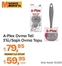 A-Plex Ovma Teli 3'lü / Saplı Ovma Topu