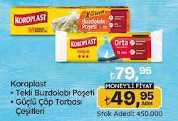 Koroplast Tekli Buzdolabı Poşeti Güçlü Çöp Torbası Çeşitleri