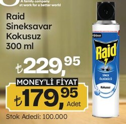 Raid Sineksavar Kokusuz 300 ml