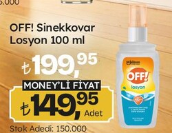Off Sinekkovar Losyon 100 ml