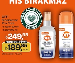 Off Sinek Kovar Pro Care Losyon 100 ml/Sprey 100 ml