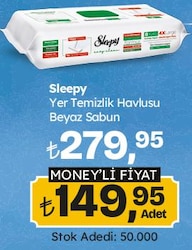 Sleepy Yer Temizlik Havlusu Beyaz Sabun
