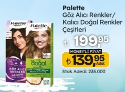 Palette Göz Alıcı Renkler/Kalıcı Doğal Renkler Çeşitleri