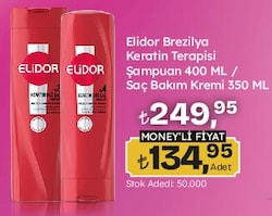 Elidor Brezilya Keratin Terapisi Şampuan 400 ml ve Saç Kremi 350 ml