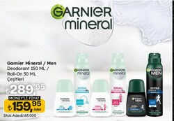 Garnier Mineral/Men Deodorant 150 ml/Roll On 50 ml Çeşitleri