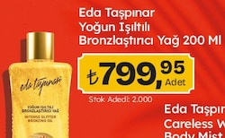 Eda Taşpınar Yoğun Işıltıcı Bronzlaştırıcı Yağ 200 ml