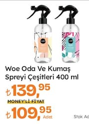 Woe Oda ve Kumaş Spreyi 400 ml Çeşitleri 