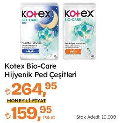 Kotex Bio-Care Hijyenik Ped Çeşitleri