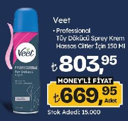 Veet Professional Tüy Dökücü Sprey Krem Hassas Ciltler İçin 150 ml