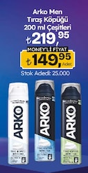 Arko Men Tıraş Köpüğü 200 ml Çeşitleri