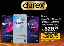 Durex Yok Ötesi Ekstra His İntense Extreme Prezervatif 10'lu