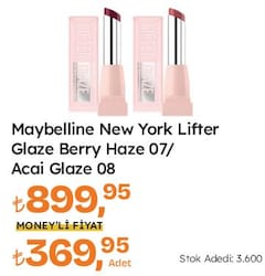 Maybelline New York Lifter Glaze Berry Haze 07/Acai Glaze 08