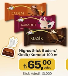 Migros Stick Badem/Klasik/Karadut 100 ml