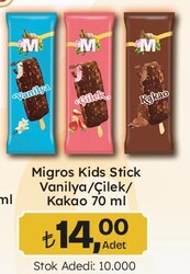 Migros Kids Stick Çeşitleri 70 ml