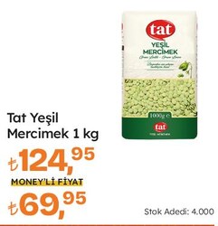 Tat Yeşil Mercimek 1 kg