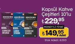 Eduscho Kapsül Kahve Çeşitleri 10'lu