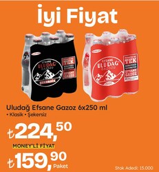 Uludağ Efsane Gazoz 6x250 ml Çeşitleri
