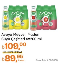 Avoya Meyveli Maden Suyu Çeşitleri 6x200 ml