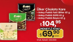 Ülker Kare Çikolata Çeşitleri 65 g 