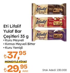 Eti Lifalif Yulaf Bar Çeşitleri 35 g